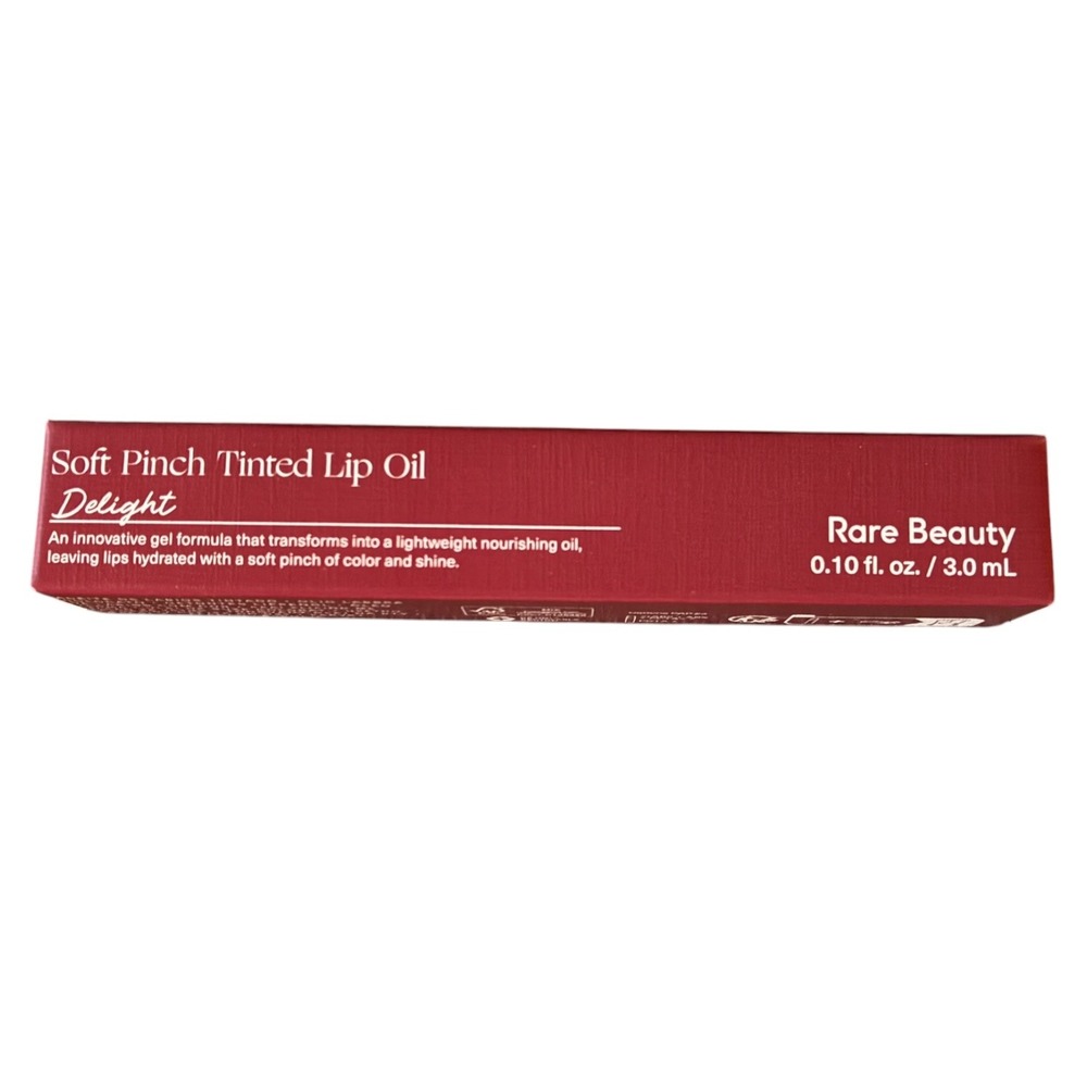 Rare Beauty Soft Pinch Tinted Lip Oil Delight Rose Pink Hydrating Gloss Stain